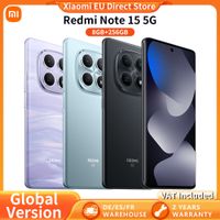 version global xiaomi redmi note 15 5g smartphone 5g 677 fhd snapdragon    6 gen 3 108mp ip66 bateria de 5520mah carga de 45w nfc xiaomi