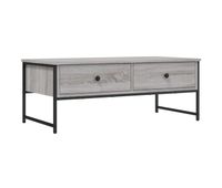 mesa de cafe - mesa de centro madera de ingenieria gris sonoma 101x49x395 cm
