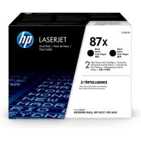 cartuchos de toner negro original hp 87x laserjet alta capacidad 2 unidades