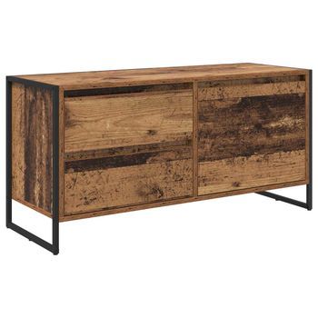 Gabinete De Tv 100 X 36 X 49.5 Cm Madera Vieja Vidaxl
