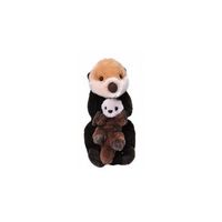 peluche nutria marina mama y bebe