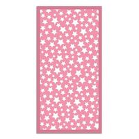 panorama alfombra vinilica estrellas color rosa 80x200 cm