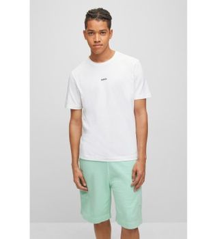 BOSS para hombre. 50473278 Camiseta Chup blanco (M), Casual, Algodón, Manga corta