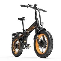 bicicleta electrica plegable lankeleisi x2000 max con doble motor y bateria de 48 v y 20 ah