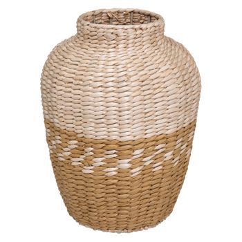 Florero Carmen Natural De Dos Tonos D25 X H32 Atmosphera