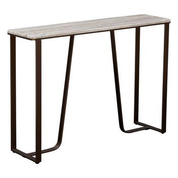 Mesa Auxiliar Rectangular Graphite, 32 X 120 Cm, Marrón - Atmosphera Createur D'interieur