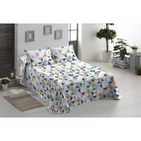 colcha bouti primavera-verano modelo milena colcha bouti 100 poliester para cama de 90105135150180 colcha bouti con cuadrante decorativo incluye funda para cojin 50x70cm