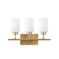 lampara de pared yensuk-13125 oro metal vidrio 46x15x28 cm