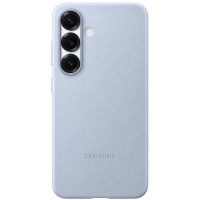 samsung funda de cuero vegano azul claro para galaxy s25