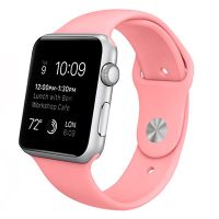 cool correa goma rosa para apple watch 4244 mm series 12345