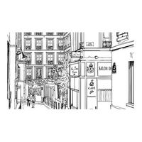 papel pintado 3d - un paseo por las calles de paris 450x270 cm