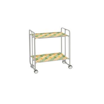 Carrito Auxiliar Plegable Bauhaus Con Ruedas – Armazón Metálico Gris, 2 Niveles, 4 Posiciones Ajustables,,90