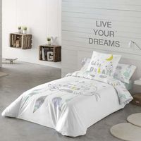 funda nordica reversible lets dream 100 algodon cama 105