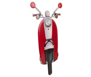 Placa de pared de metal roja 27x0,6x50