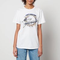 isabel marant etoile enna galaxy logo cotton-jersey t-shirt - s
