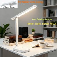 lampara de escritorio plegable con proteccion ocular admite tres niveles de atenuacion carga usb y dos estilos de conexion con funcion de aprendizaje