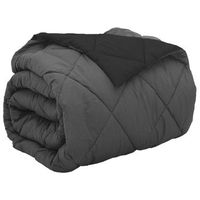 edredon  duvet de todo el ano negro y antracita 220 x 240 cm