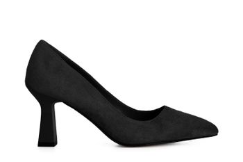 zapato de salón de ante black 36