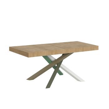 Mesa Extensible 140/400x90 Cm Volantis Premium Patas Roble Natural Multicolor 4/a