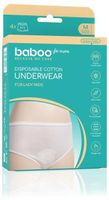 baboo braguitas postparto desechables 100 algodon talla m 4 uds
