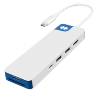 hyperdrive flex 8 port usb-c hub blue