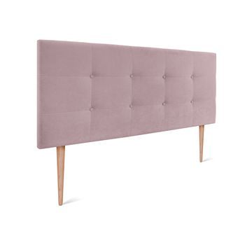 Cabecero De Tela Aqualine Capitoné 135x115cm Con Patas Camas 120/135 - Salmón