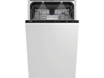 Lavavajillas integrable - Beko BDIS38040A, 11 servicios, 8 programas, 45 cm, Auto Dose, AquaIntense, Motor ProSmart, Sin Panelar