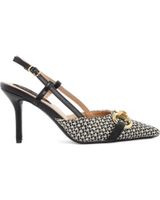 de fashion attitude zapatos de tacon slingback fashion attitude fambma55 negros con detalle de cadena black