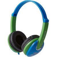 kiddiez gv-591-bg kids headphones - blue  green blue