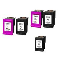 compatible multipack hp photosmart c4635 printer ink cartridges 5 pack -cc641ee