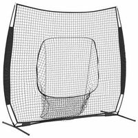 red de practica de beisbol negro 250 x 106 x 209 cm poliester vidaxl