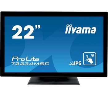 IIYAMA ProLite T2234MSC-B6X Full HD 22” IPS LCD Touchscreen Monitor - Black, Black