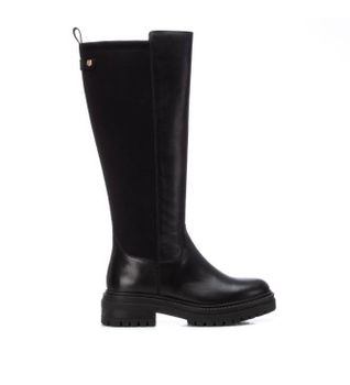 Carmela para mujer. 16177901-NEGRO Botas de piel 161779 Negro (35), Plano, Cremallera, Casual