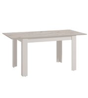 mesa de comedor extenisble en color cemento 75 x 80 x 140-180 cm