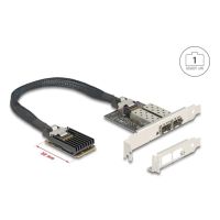 tarjeta de red delock 95281 mini pci express 4 gbps 2 puertos sfp low profile