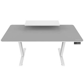 Mesa Gaming Cougar 120cm Madera Blanca Altura Eléctrica Ergonómica