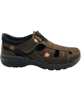 de LUISETTI LUISETTI SANDALIA BRONX 16250ST MARRÓN CON VELCRO MARRON