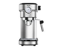 cecotec cafetera para espressos y cappuccino cafelizzia 790 steel pro 1350w manometro sistema thermoblock 20 bares