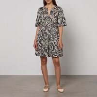 weekend max mara ely cotton-jersey dress - l