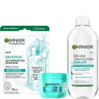 garnier salycilic fresh  matte 3-step bundle