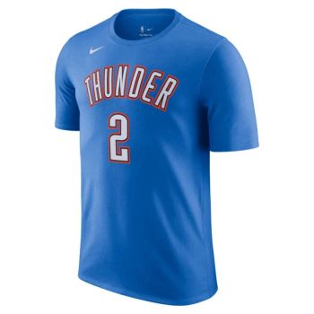 Camiseta Shai Gilgeous-Alexander Oklahoma City Thunder Name & Number azul