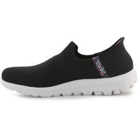 skechers zapatillas de tenis go walk travel 124799-blk para mujer