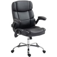 homcom silla de oficina con masaje de 4 puntos con riscaldamento y reposabrazos abatibles negro