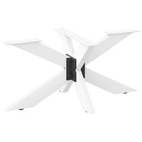 pata para mesa de centro con forma de arana color blanco 98 x 58 x 42-43 cm acero vidaxl