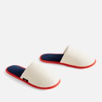 hay waffle slippers - cream