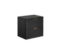 mueble bajo lavabo 60cm y encimera adriel negro