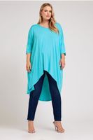 yours london tunica azul extralarga mujer curvy y tallas grandes yours london