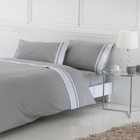 funda nordica lugo saten algodon egipcio 400 hilos gris 180x220 cama 105