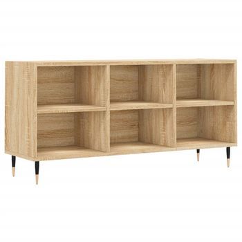 Mueble De Tv Madera De Ingeniería Roble Sonoma 103,5x30x50 Cm Vidaxl