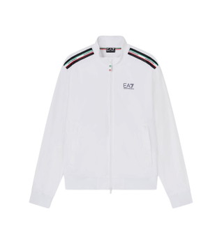 EA7 para mujer. 7W001227_AF13190 Chaqueta Italian Spirit blanco (XS), Casual, Deportivo, Nylon, Manga larga